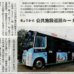 グラフィックデザイン科のデザインが採用された市民バスが「東京新聞」に紹介されました！