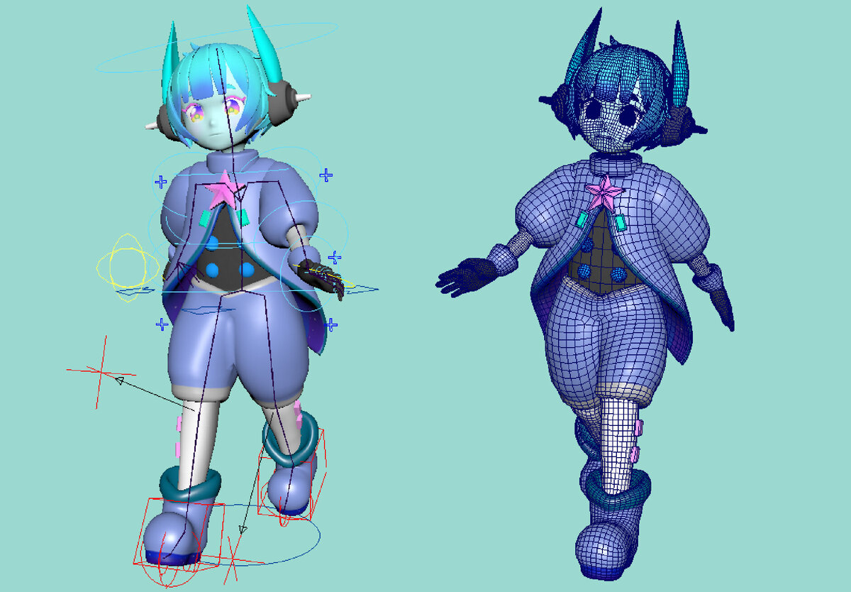 キャラクターデザイン：3DCG