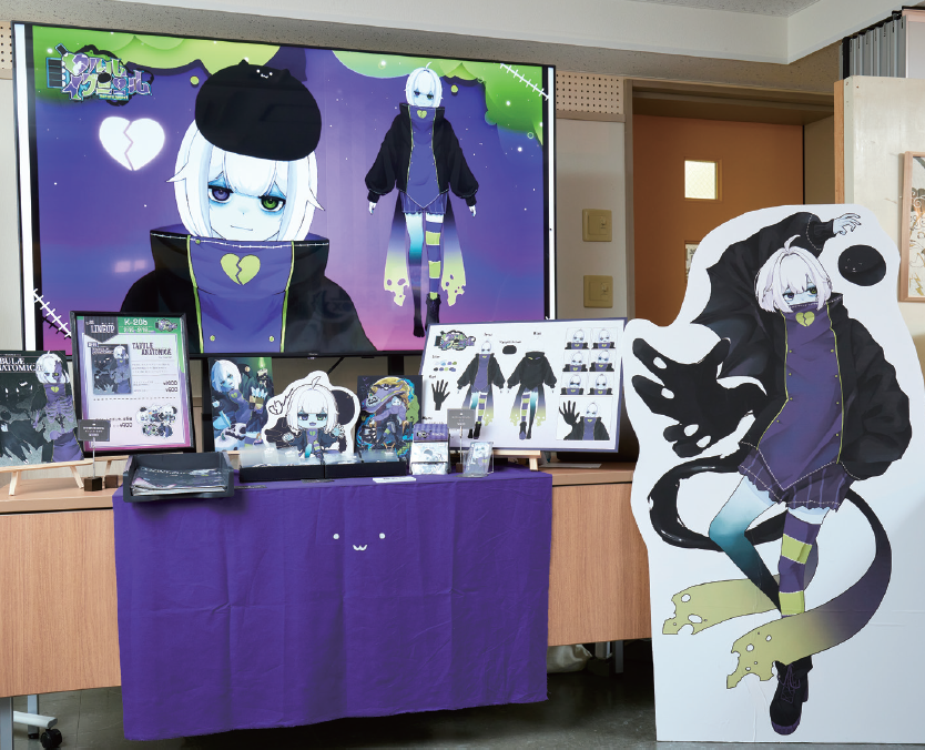 卒業制作2025_優秀賞｜【VTuber 制作】自分のやりたい事や出来る事が詰まった卒業制作となりました。 新しい試みであるLive2DやPremiereProの成功はもちろん、自分のイラストを全面に押し出す事が出来たので、満足のいく卒業制 作となりました。