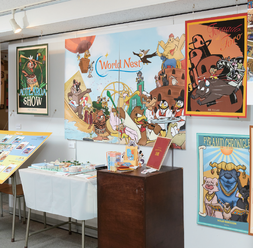 卒業制作2025_優秀賞｜【ワールドネスト】人生で1番頑張った期間でした。とにかく好きを突き詰めて行った結果テーマパークを作ることになり、朝起きてから夜寝るまで休みなくずっと課題に取り組んでましたが、苦ではなく結構楽し く出来ました。完成後も周りの反応がよく、機会があったらまたやってみたいなと思っています。